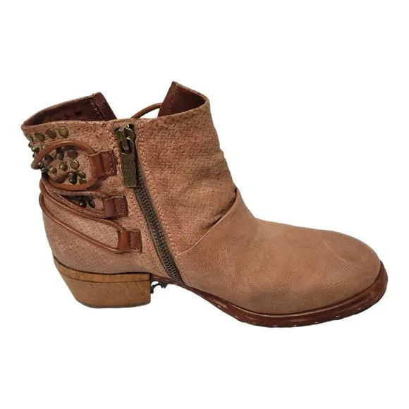 A.S.98 Bootie Peachy Tan Size 37 - Picture 9 of 11